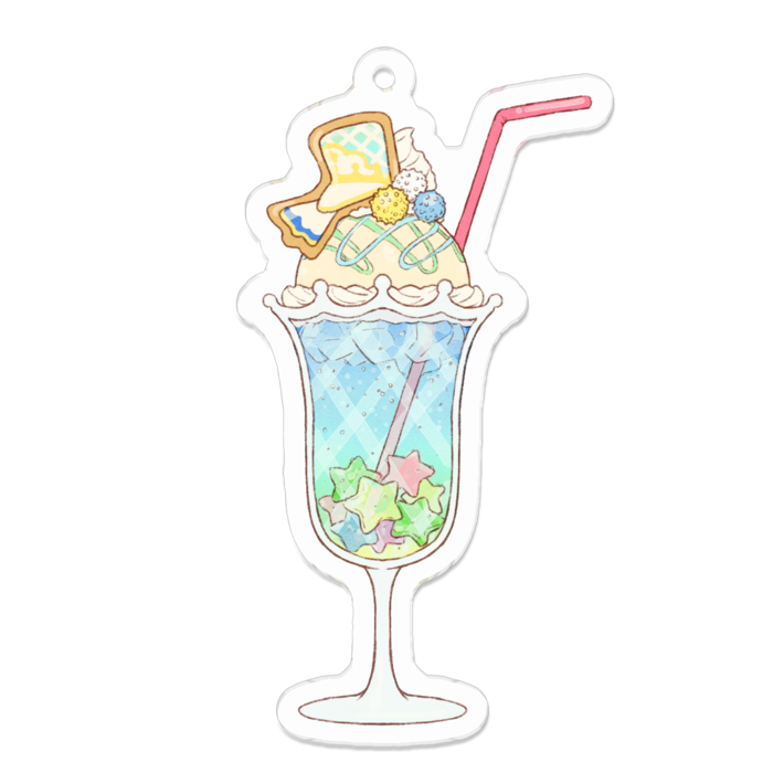 アクリルキーホルダー - 70 x 70 (mm)