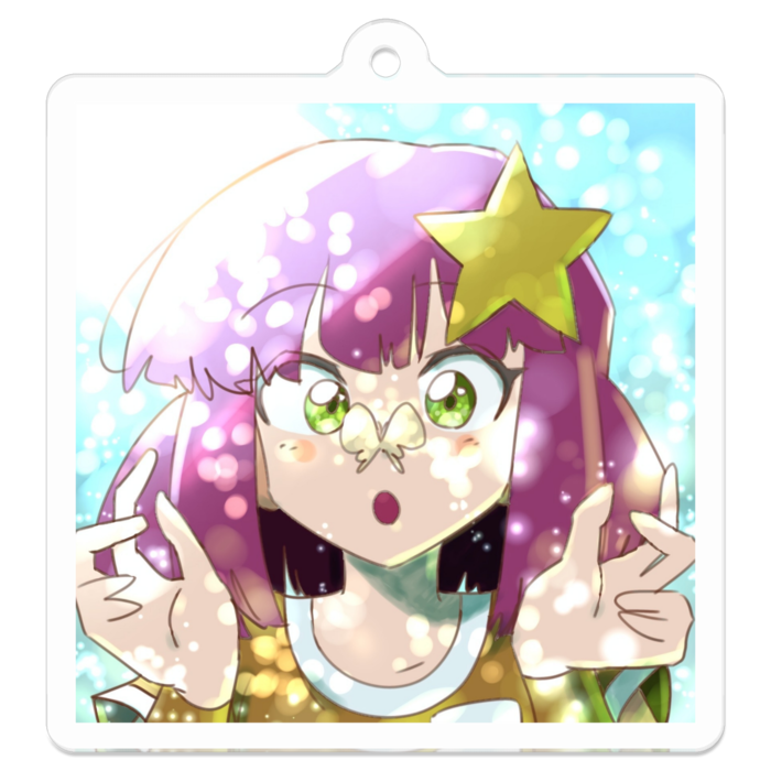 アクリルキーホルダー - 50 x 50 (mm)