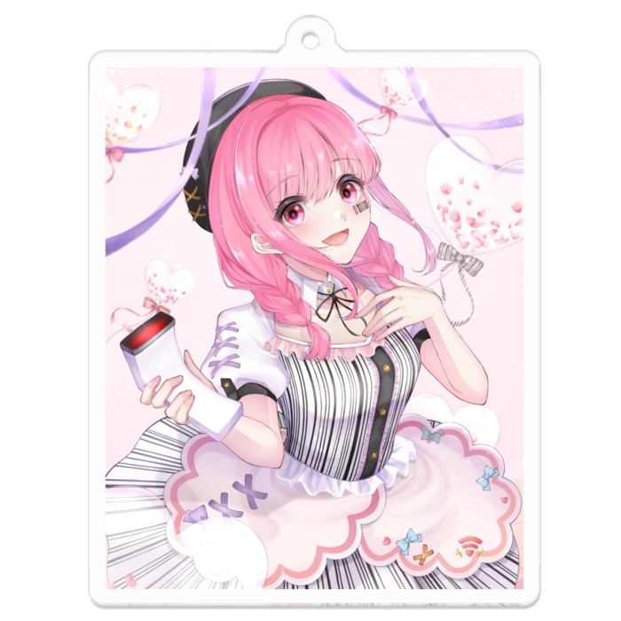 アクリルキーホルダー(コーティング) - 70 x 70 (mm)