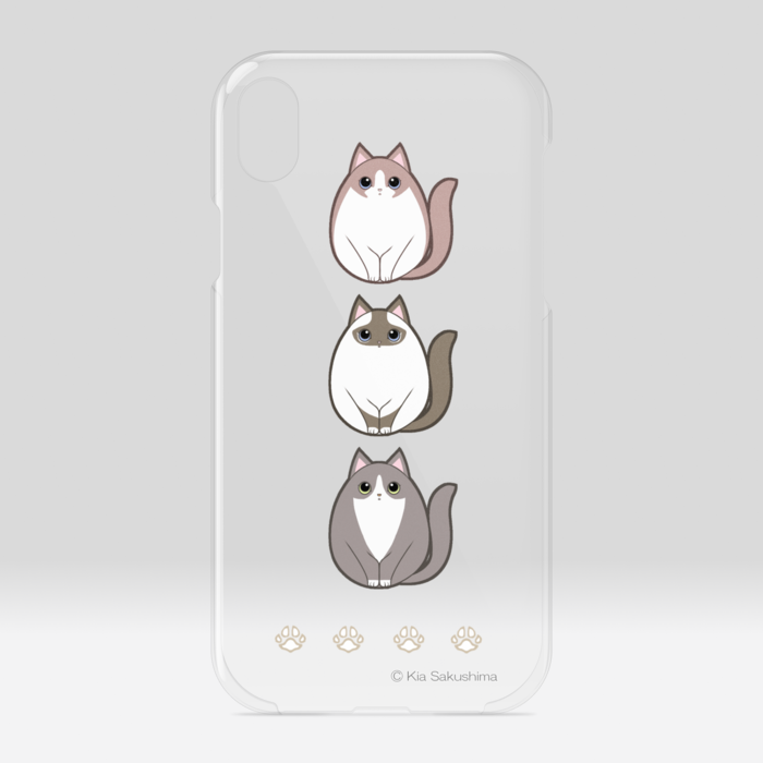 モフころねこクリアiPhoneケース - iPhone XR