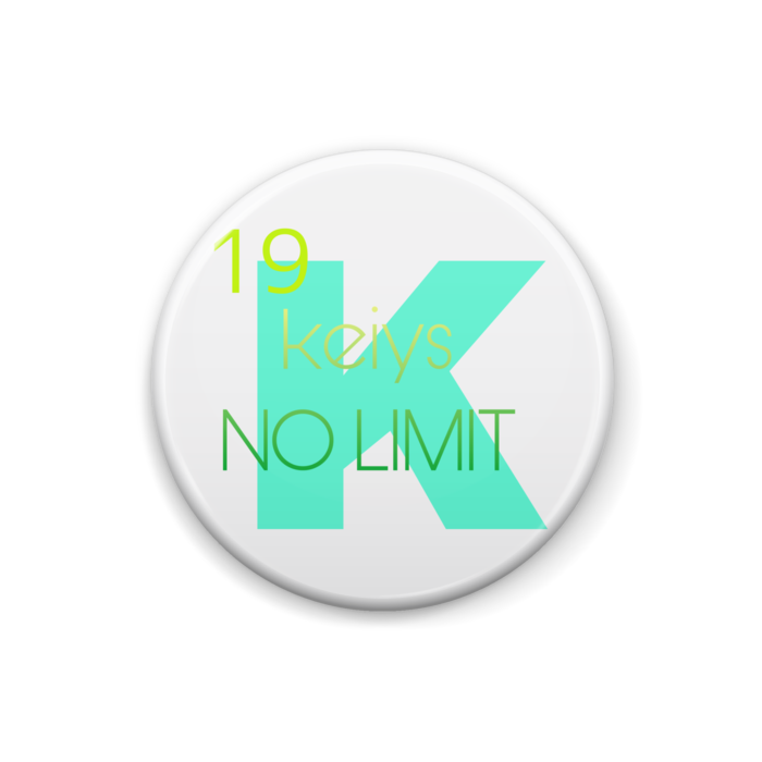 keiys NO LIMIT 缶バッジ G