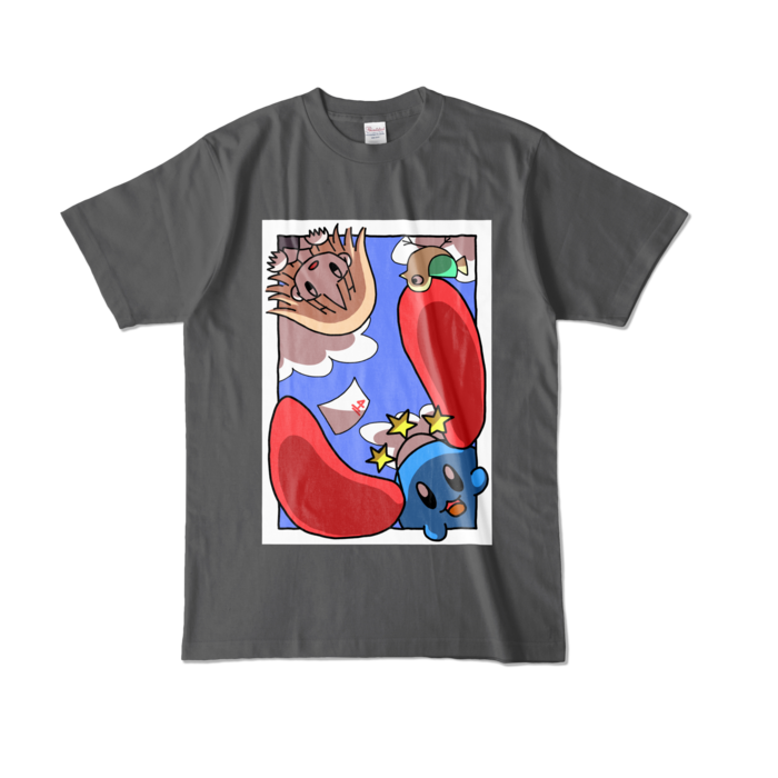 カラーTシャツ - L - チャコール (濃色)
