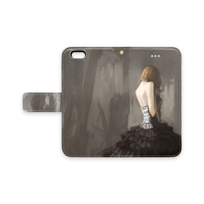 手帳型iPhoneケース - iPhone 6 / 6s - ストラップ穴 あり