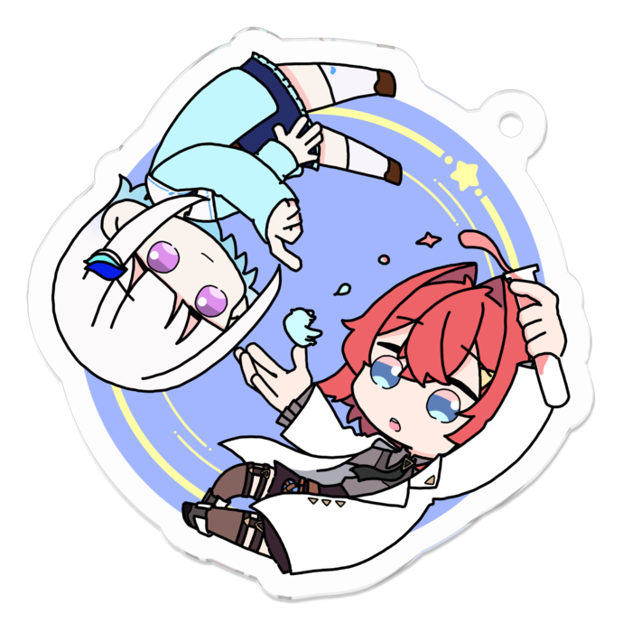 アクリルキーホルダー - 50 x 50 (mm)