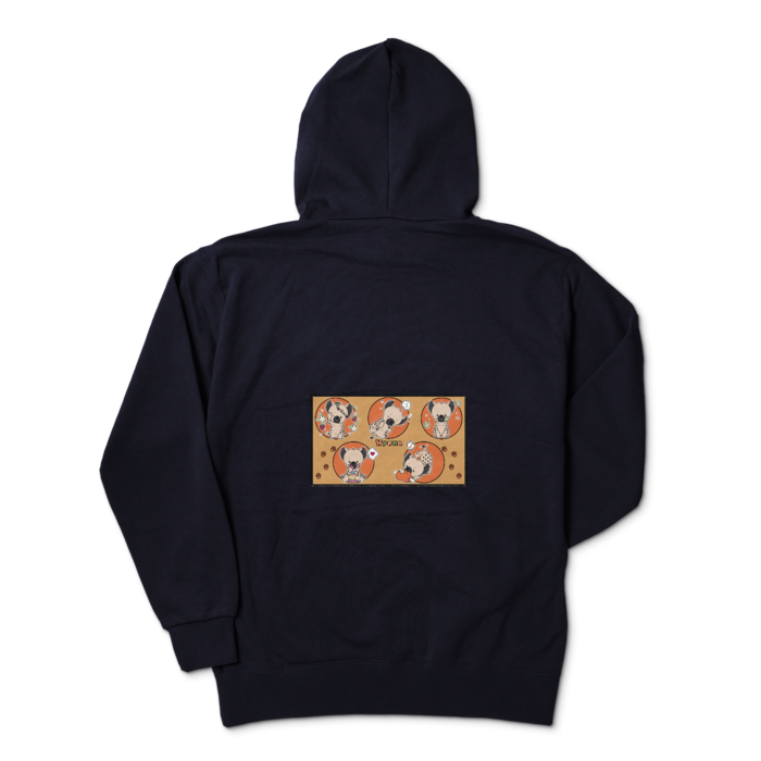 ジップパーカー - XL - ネイビー