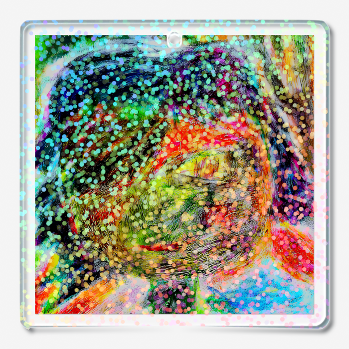 ホログラムアクリルキーホルダー - 50 × 50mm(2)