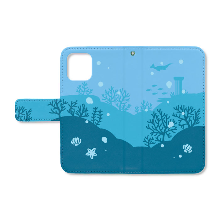 手帳型iPhoneケース - iPhone12 mini - ストラップ穴 あり