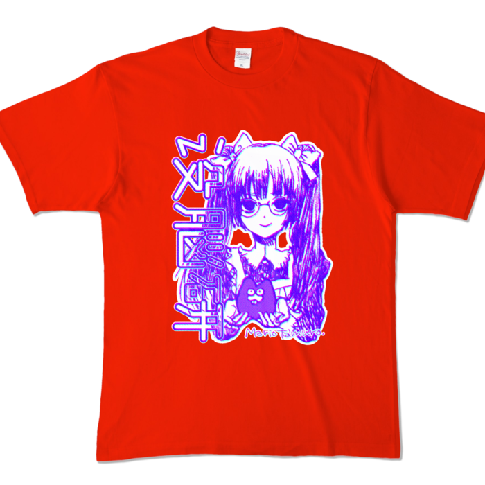 カラーTシャツ - XL - レッド (濃色)