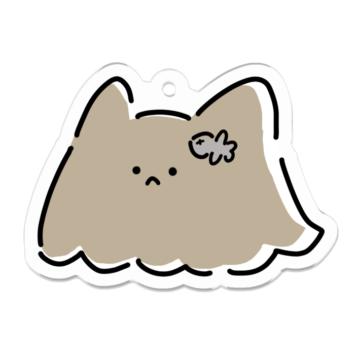 アクリルキーホルダー - 50 x 50 (mm)(イラストキプル)