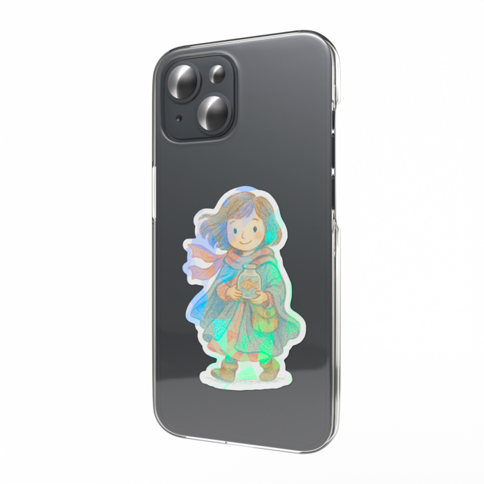 ホログラムスマホステッカー - 縦