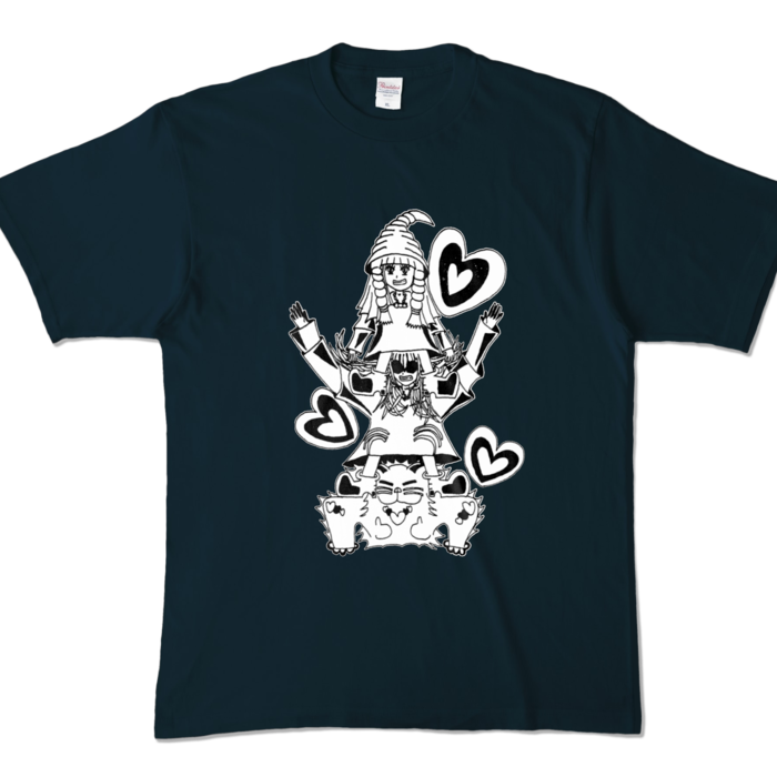 カラーTシャツ - XL - ネイビー (濃色)