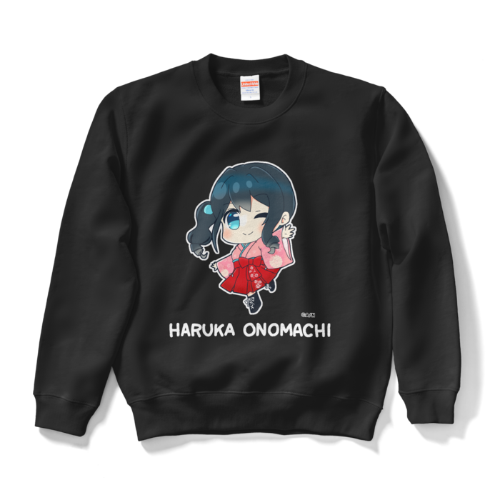 小野町春香_オリジナルスウェット　ブラックS