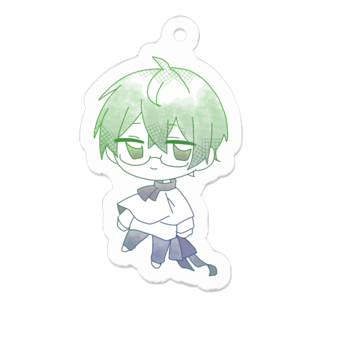 あさひくんキーホルダー - 50 x 50 (mm)