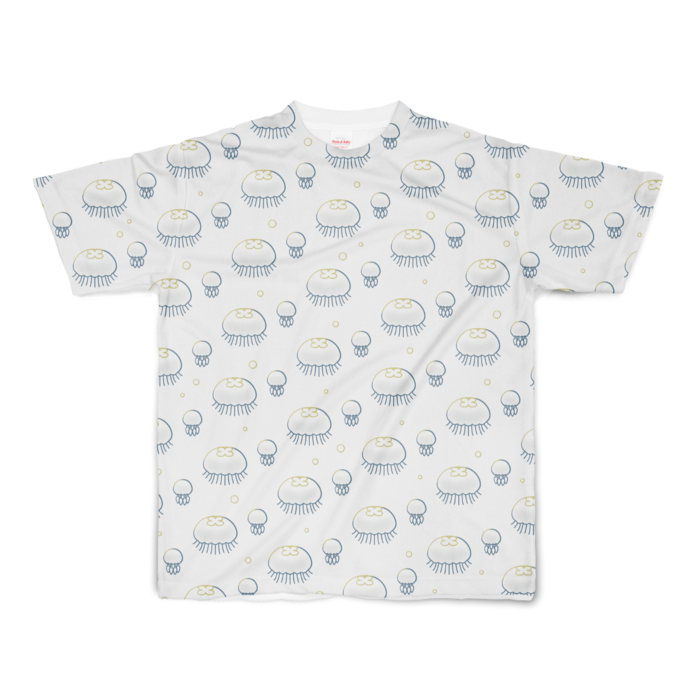 フルグラフィックTシャツ　白色　S