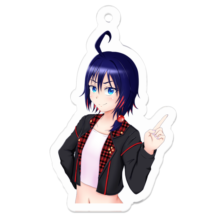 アクリルキーホルダー（コーティング） - 50 x 50 (mm)