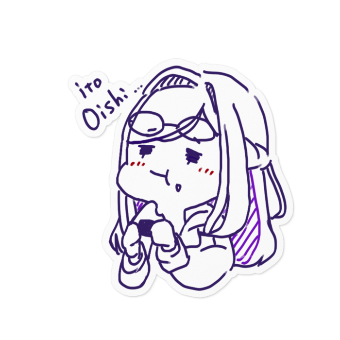 ステッカー - 100 x 100 (mm)ホワイト