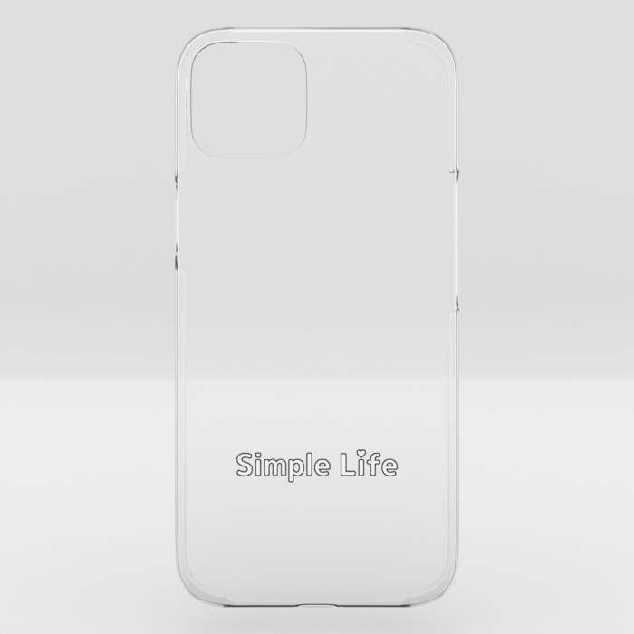 クリアiPhoneケースB　Simple Life❤　iPhone 15Plus