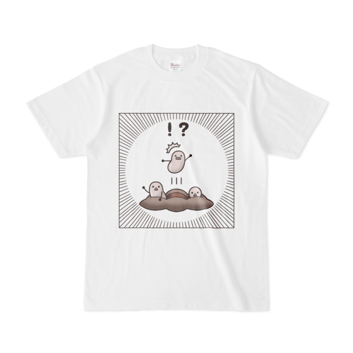 Tシャツ白 白黒ver S