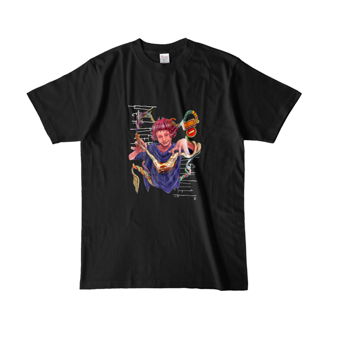 カラーTシャツ(濃色) - L - ブラック