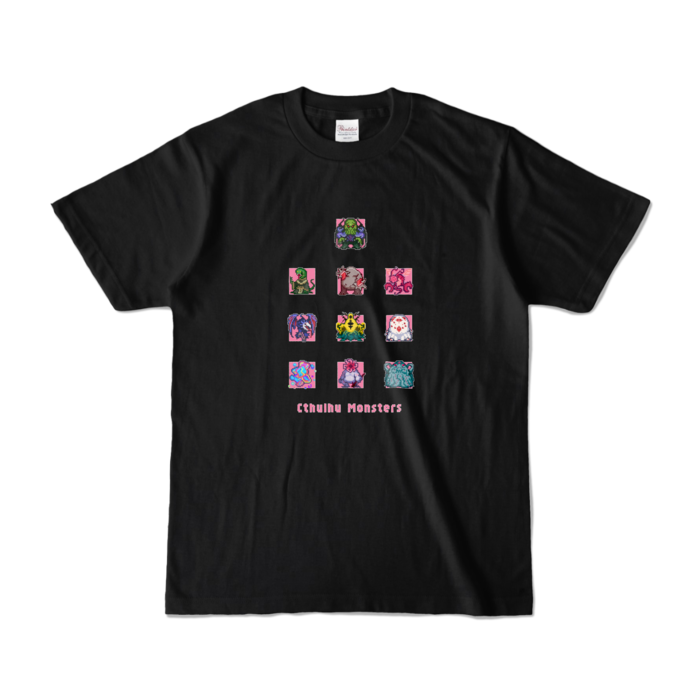 カラーTシャツ - S - ブラック (濃色)【pink】