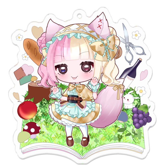 アクリルキーホルダー - 70 x 70 (mm) M