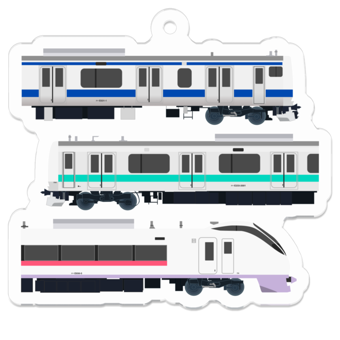アクリルキーホルダー - 50 x 50 (mm)