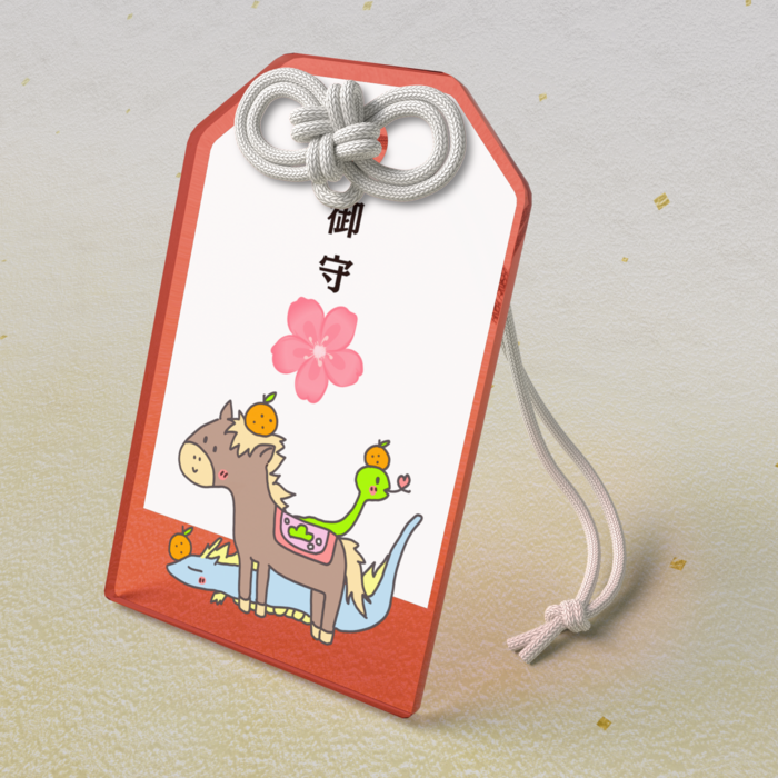 アクリルお守り - 50 × 80mm