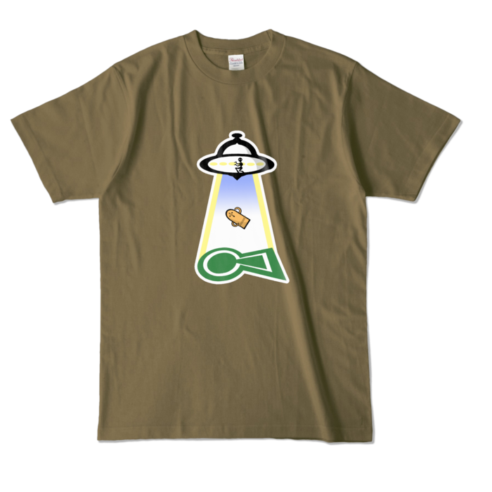 カラーTシャツ - L - オリーブ (濃色)