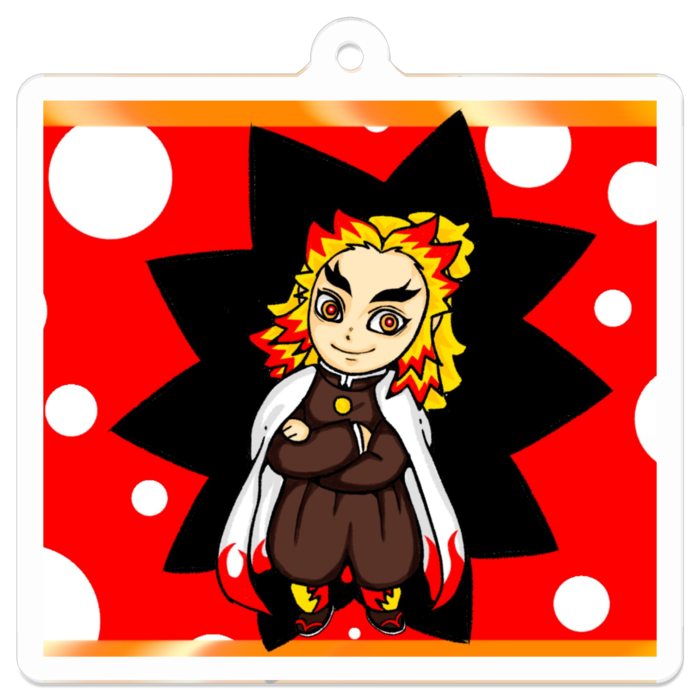 アクリルキーホルダー（コーティング） - 50 x 50 (mm)