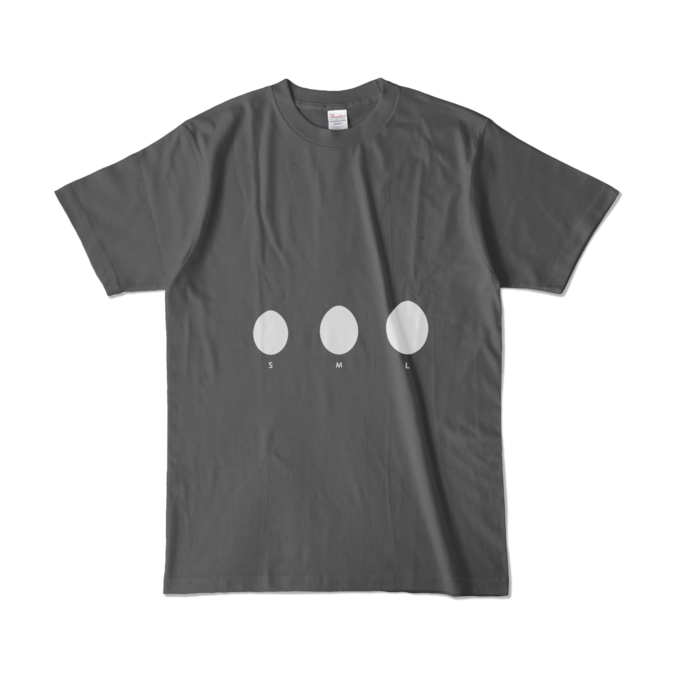 カラーTシャツ - L - チャコール (濃色)