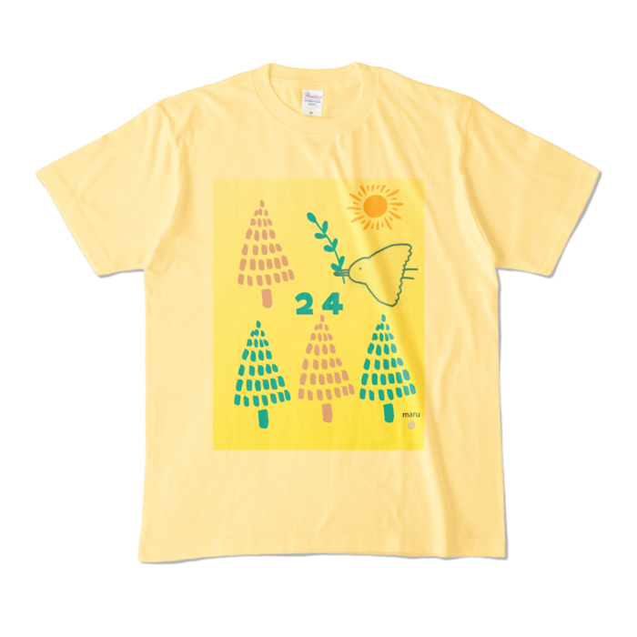 カラーTシャツ - M - ライトイエロー (淡色)