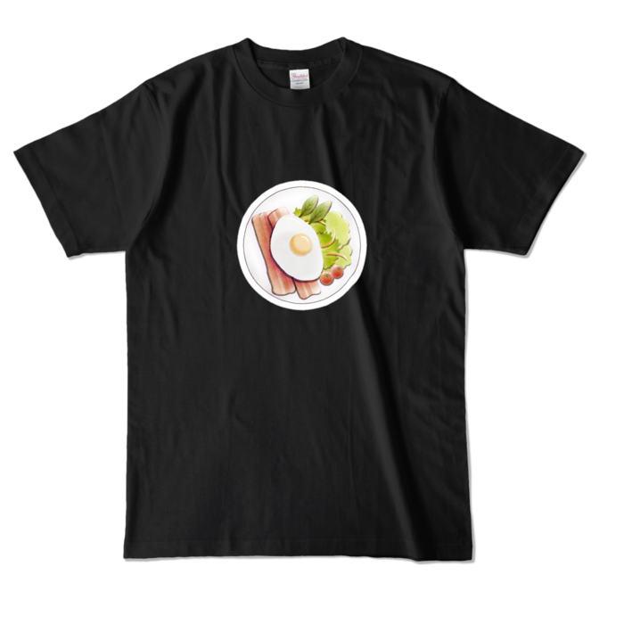 カラーTシャツ 黒色 L
