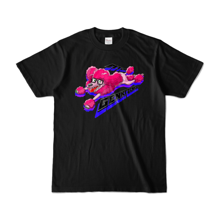 カラーTシャツ - S - ブラック (背景なし)