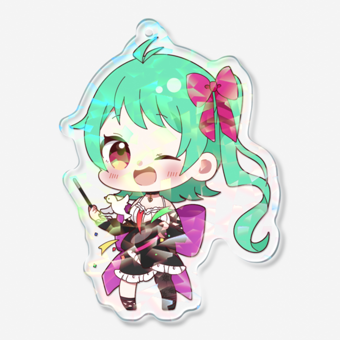 ホログラムアクリルキーホルダー手品タイプ - 70 × 70mm