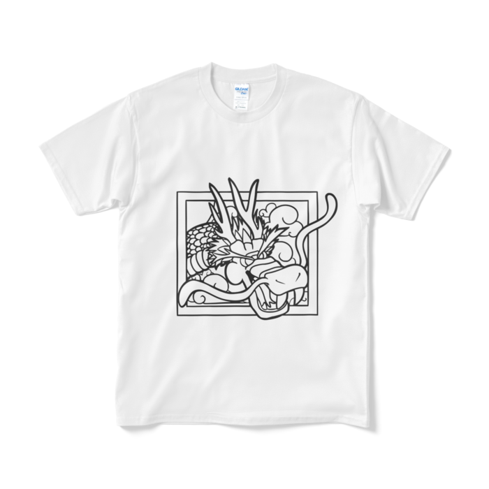 龍８のTシャツ文字なし- M - ホワイト(1)
