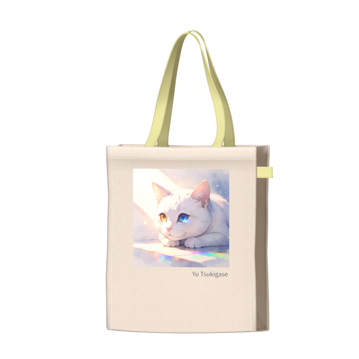 ツートンカラーバッグ - イエロー - W34 × H41 × D14cm
