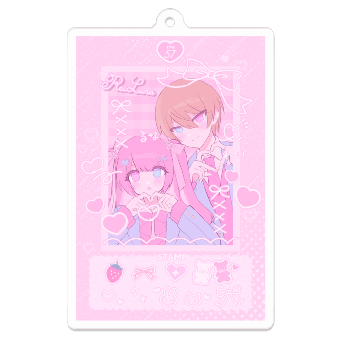 アクリルキーホルダー - 70 x 70 (mm)