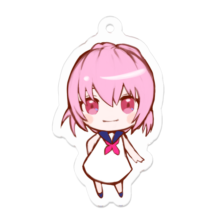 アクリルキーホルダー（コーティング） - 50 x 50 (mm)