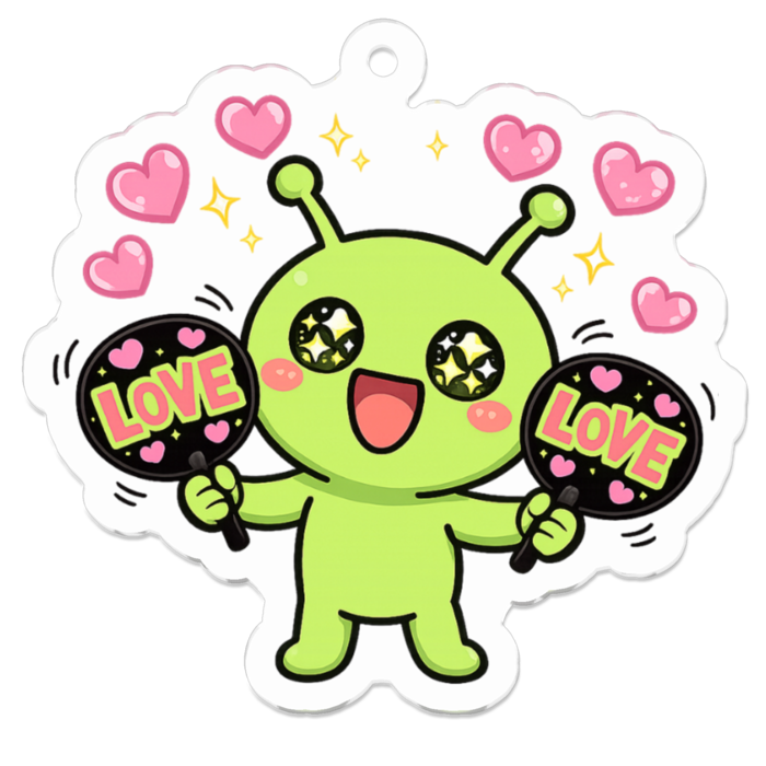 アクリルキーホルダー - 50 x 50 (mm)