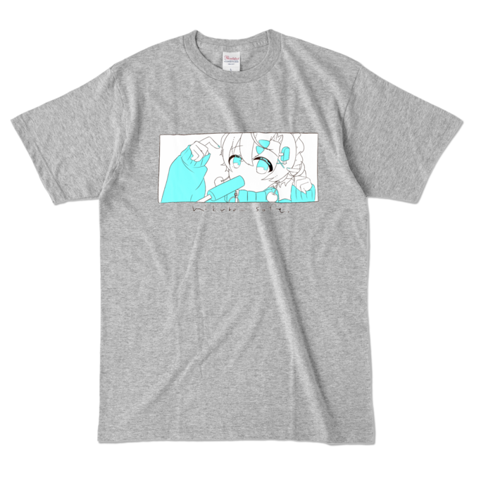 カラーTシャツ - L - 杢ぐれー (濃色)