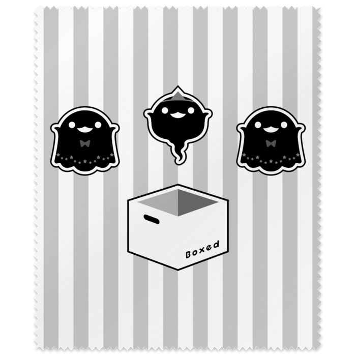 メガネ拭き黒：明