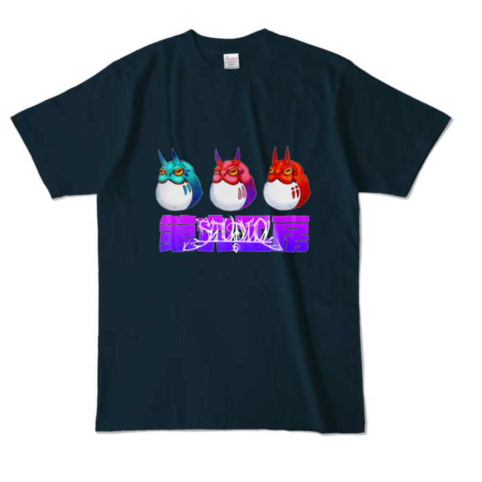 カラーTシャツ - L - ネイビー (濃色)