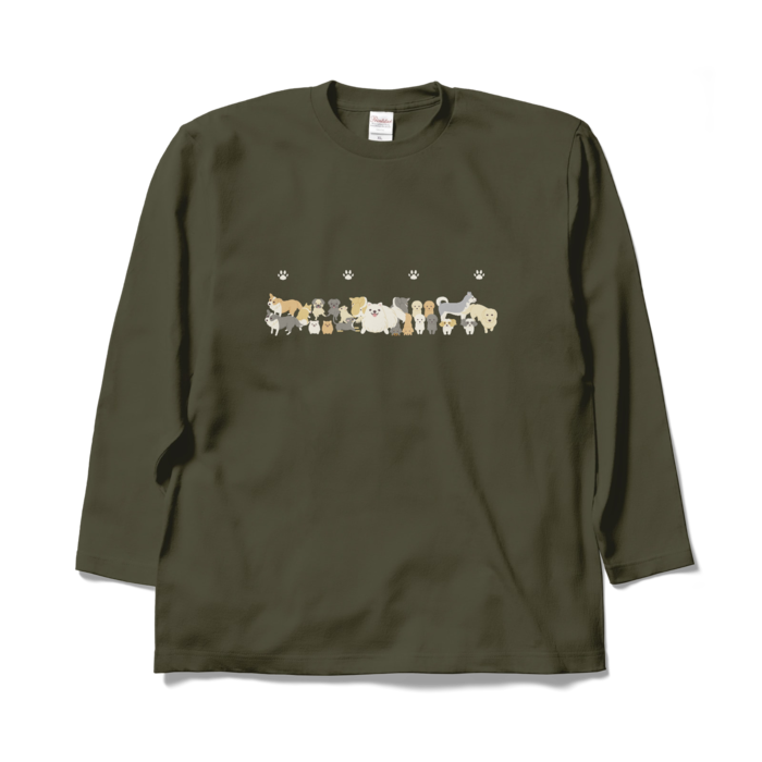 ロングスリーブTシャツ　アーミーグリーン　XL
