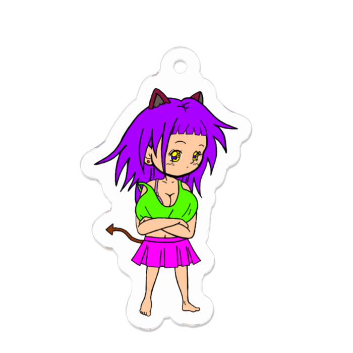 アクリルキーホルダー（コーティング） - 50 x 50 (mm)