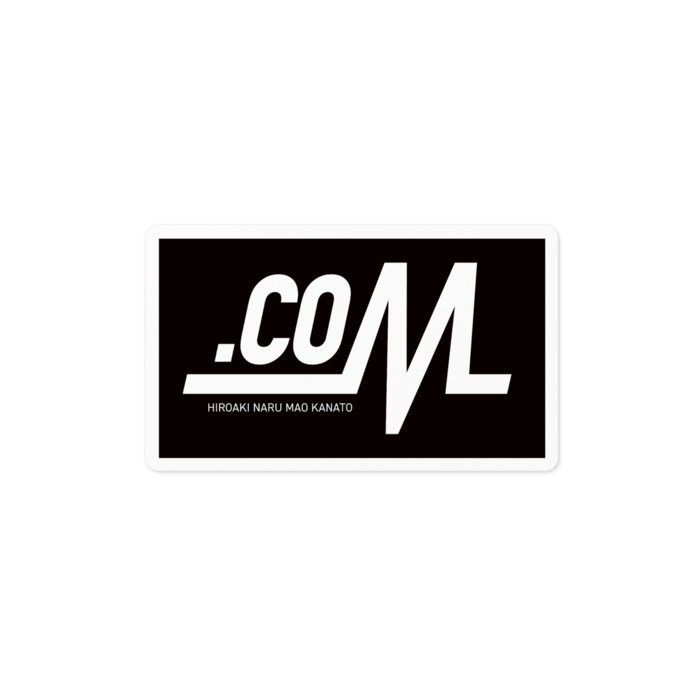 ドトコムステッカー（名入り） - 100 x 100 (mm)