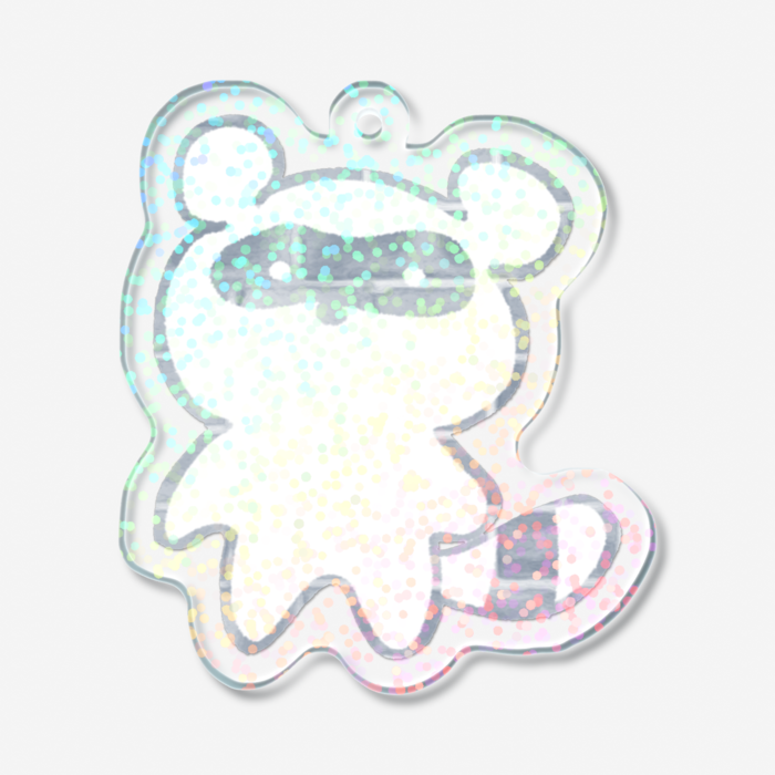 ホログラムアクリルキーホルダー - 50 × 50mm