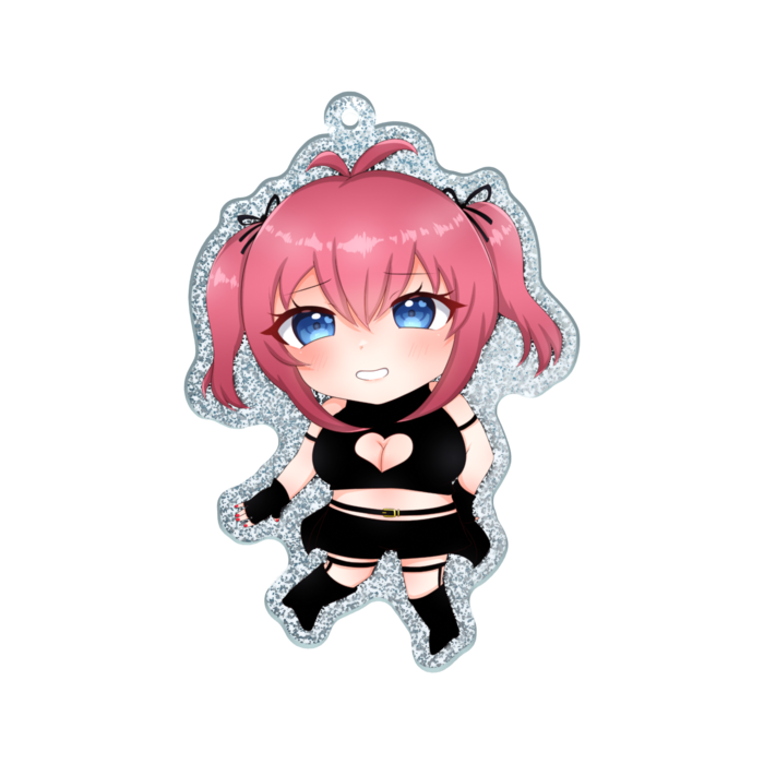 ラメアクリルキーホルダー - 70 × 70mm