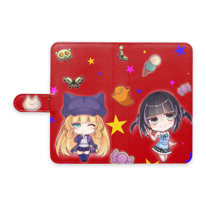 手帳型Androidケース - L - ストラップ穴 あり