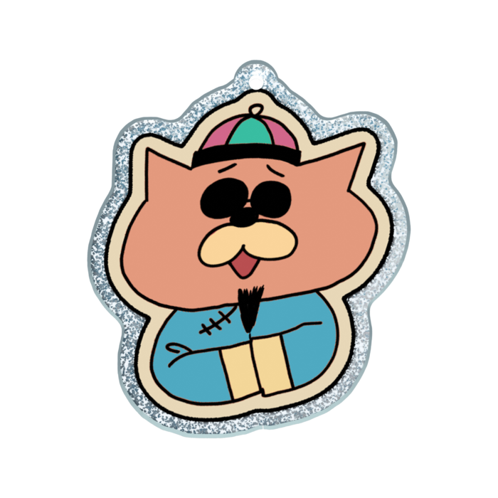 ラメアクリルキーホルダー - 50 × 50mm