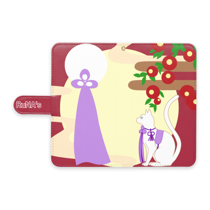 手帳型Androidケース - L - ストラップ穴 あり